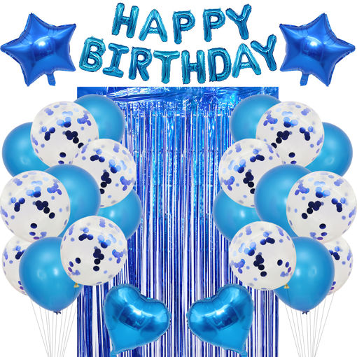 Picture of PARTY KIT BLUE THEME DECORATION SET
